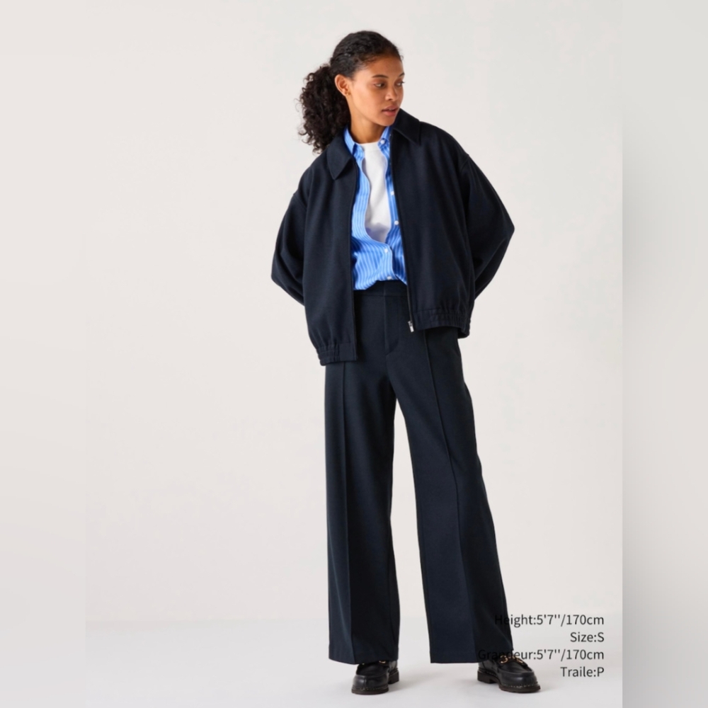 Uniqlo Brushed Jersey Wide Leg Pants